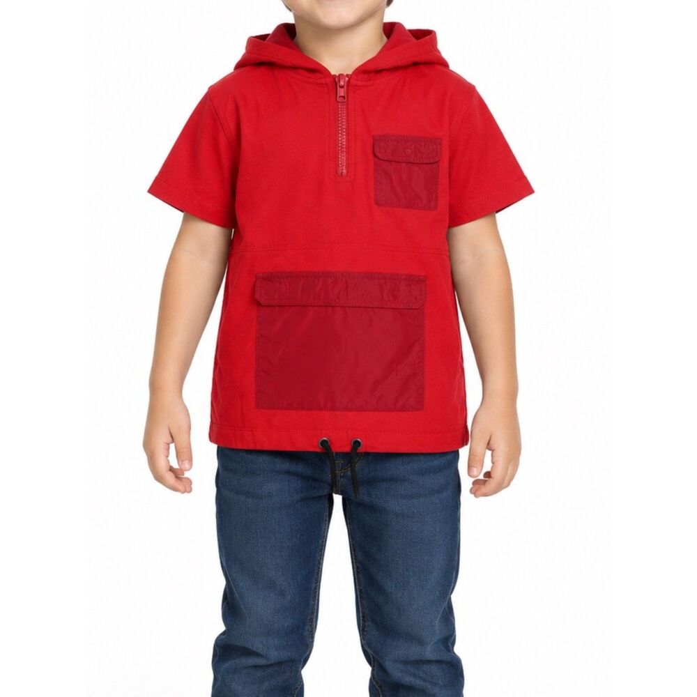Cat & Jack Hooded Short Sleeve Pullover | Size XS (4/5)